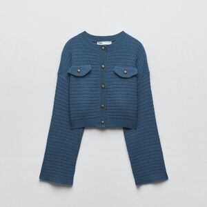 zara cropped cardigan